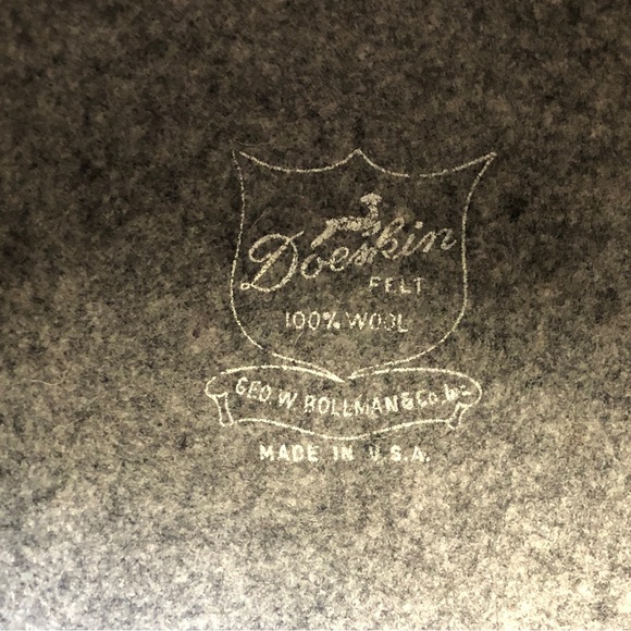 Geo. W. Bollman & Co. Cloche Hat, 100% Wool Felt, Gray, - Picture 5 of 6